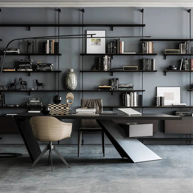Unique European Office Desk Irregular Lounge Clear Decoration Beauty Office Desk Wooden Mesas Escritorio Postmodern Furniture