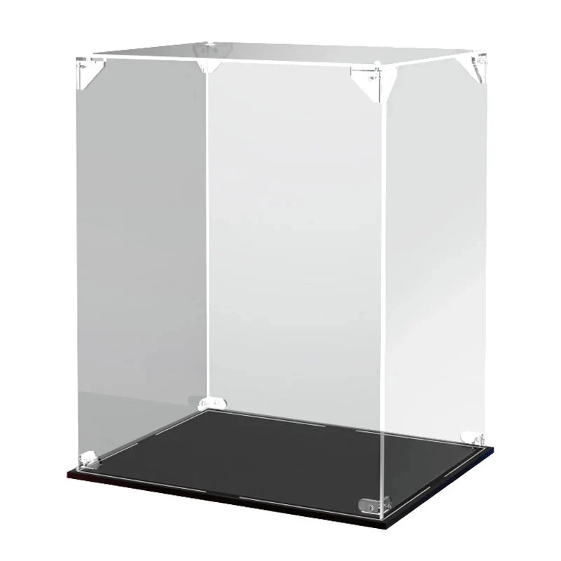 ROBOTIME ROKR Display Case for Model Kits High Clarity Collector's Box with Side Door Storage Showcase for DIY Puzzles Gifts