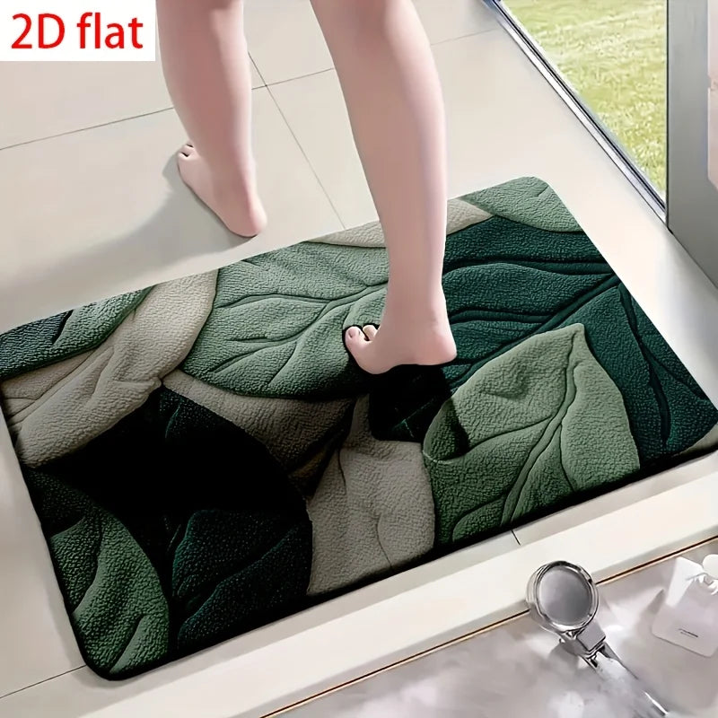 VIKAMA 4 Piece Non-Slip Bath Mat Set, Soft Absorbent Toilet Rug, U-Shaped Floor Mat for Bathroom Home Decor