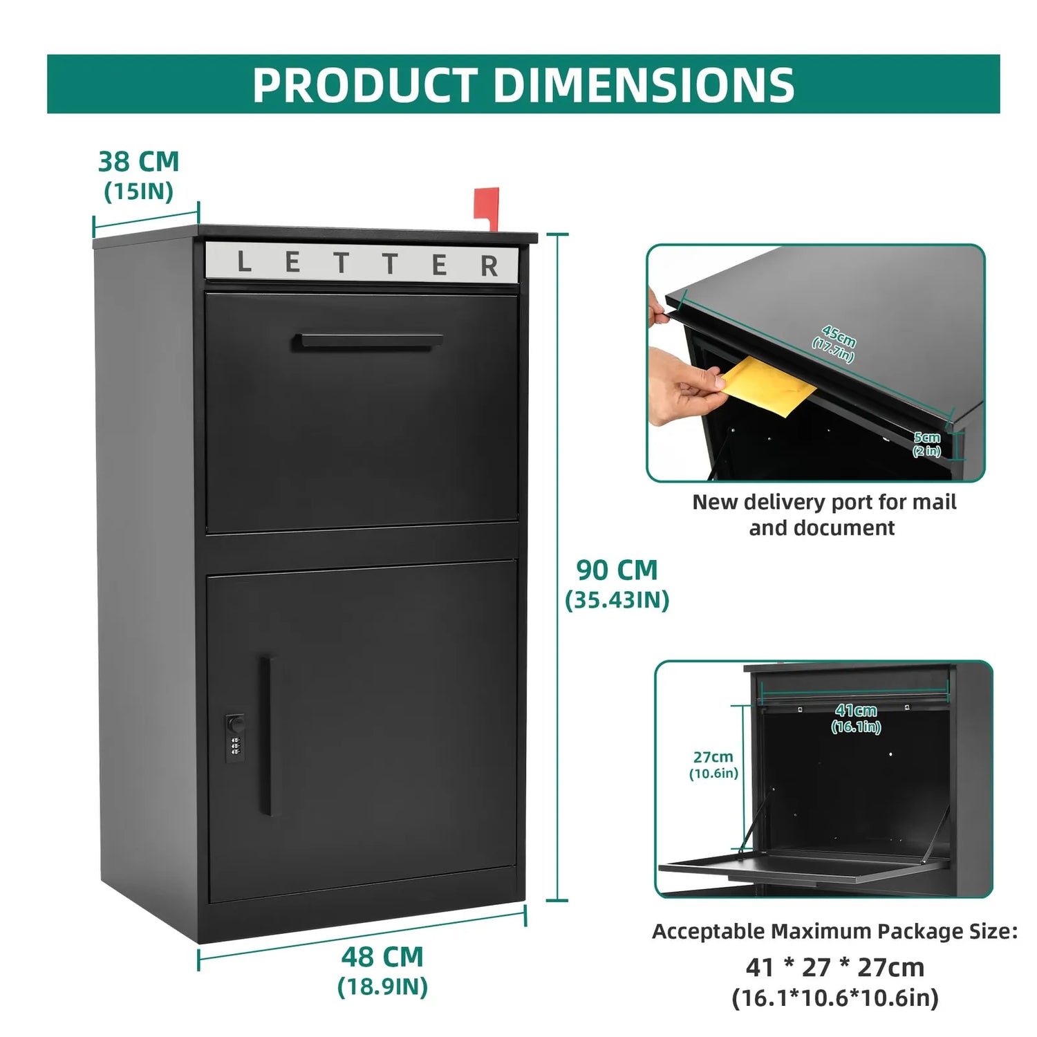 Outdoor Patio Package Mail Boxes