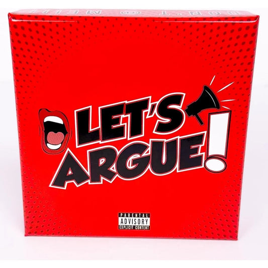 Let's Argue" Party Card Game, fun conversation-startingtrivia card set, interactive board game, portable paper carddeck, suitable for house parties, night gatherings, friends'get-togethers, bachelorette parties, and holidayen