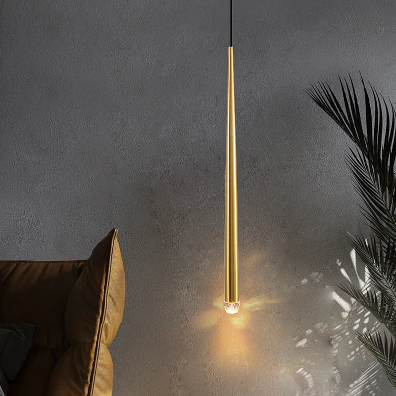 Bedroom Bedside Chandelier Light Luxury Post-Modern Minimalist Nordic Net Red Bar Restaurant Lighting Long-Line Small Chandelier