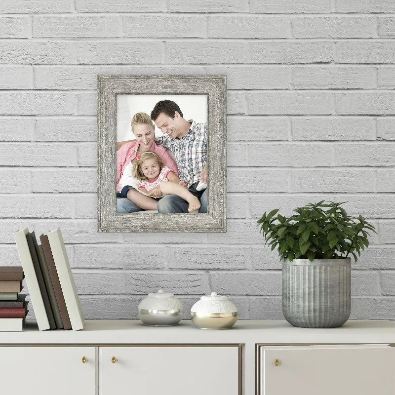 – 5x7 Picture Frame – Rustic Gray Tabletop Photo Frame