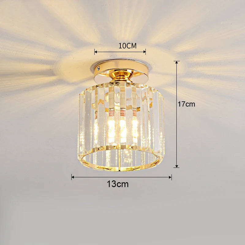 Dining Room Crystal Chandelier Golden Kitchen Island Hanging Light Interior Decor Luxury Modern Led Ceiling Lamp Pendant Light