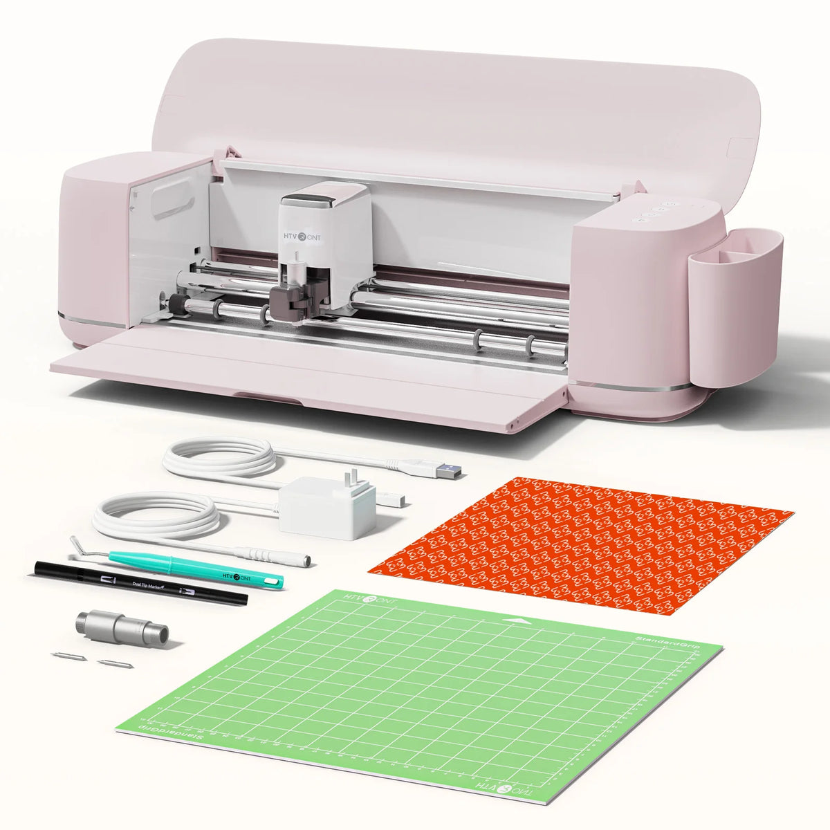 HTVRONT Vinyl Cutter Machine 2-DIY Cutting Machine for All Crafts Create Customized Card Compatible with iOS Android Windows Mac