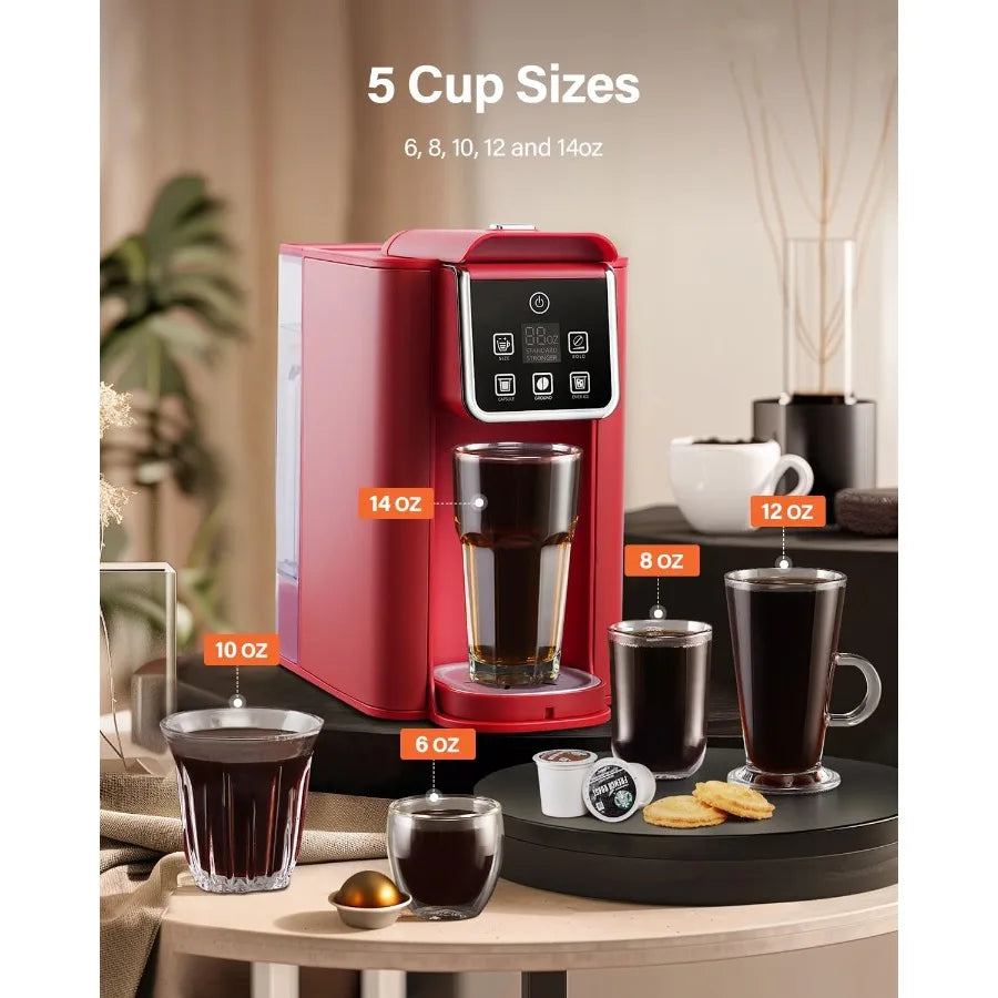 Single Serve Coffee Maker for Home and Office Use: Brews Hot and Iced Coffee from K Cup Pods and Ground Coffee Adjustable Brew