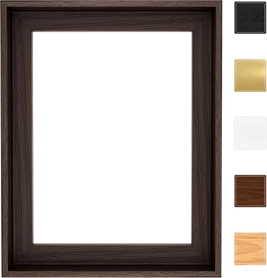 Canvas Floater Frame for 1.25" Deep Stretched Canvas, Floating Shadow Gap Design, Modern Gallery Wall Decor, Hardware Included