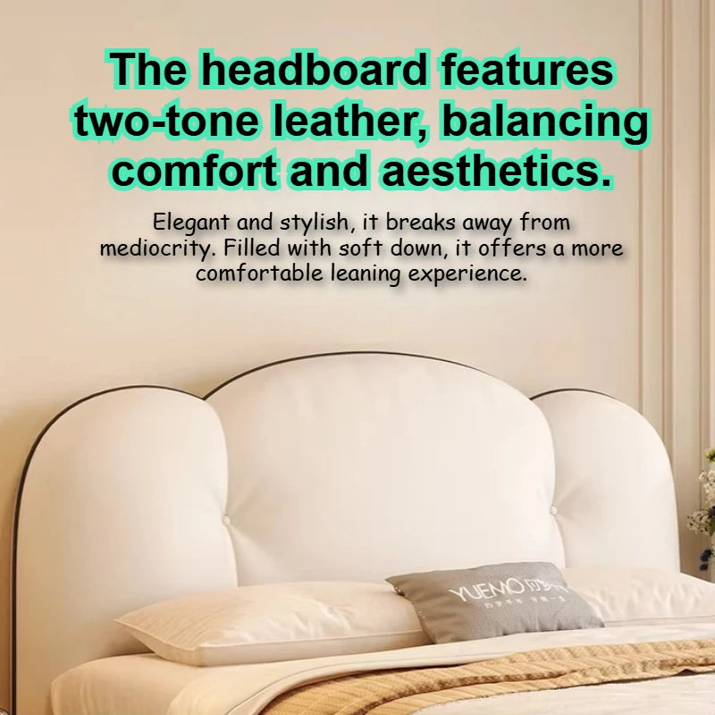 Modern Fashion Double Bed Bedroom Decor For Teen Girls Bed 2 People Bedside Table With Drawers King Size Frame Bedroom Furniture