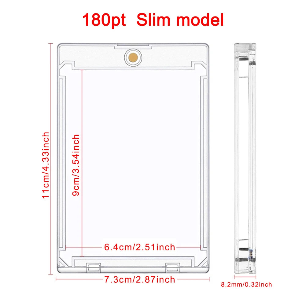 5/10/20 Pcs 180PT Magnetic Trading Card Holder Case For Kpop Idol Photo Cards Protector Baseball Sports Card Display Case