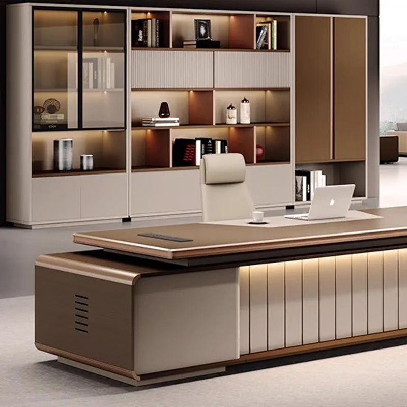 Minimalist Organizers Office Desk Lshaped Drawer Luxury Study Office Desk Computer Gaming Meuble Bureau Office Furniture
