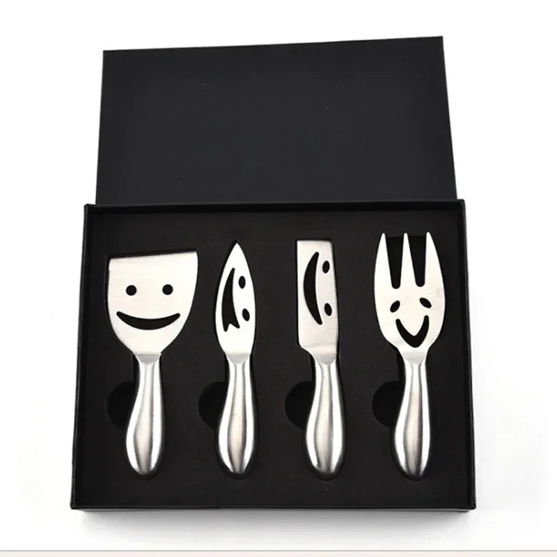 Multifunction Cheese Cutlery Baking Tools Set Stainless Steel Cheese Slicer Kitchen Gadgets Butter Knife Mini Cake Bread Knives