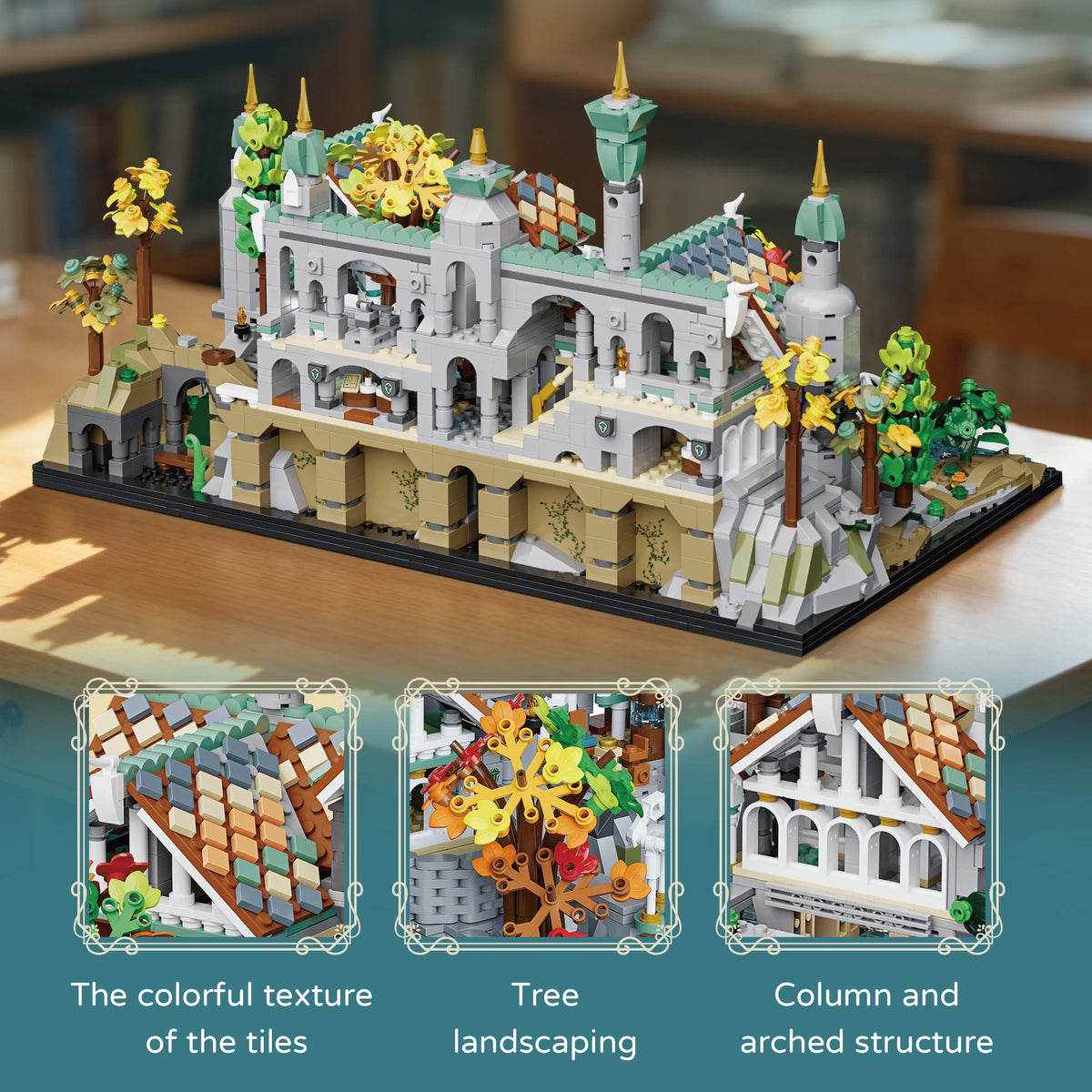 3330PCS Elven Valley MOC Building Blocks Last Homely House Castle Bricks Street View Construction Model Toys Kit Deskop Ornaments Gifts For Christmas Birthday