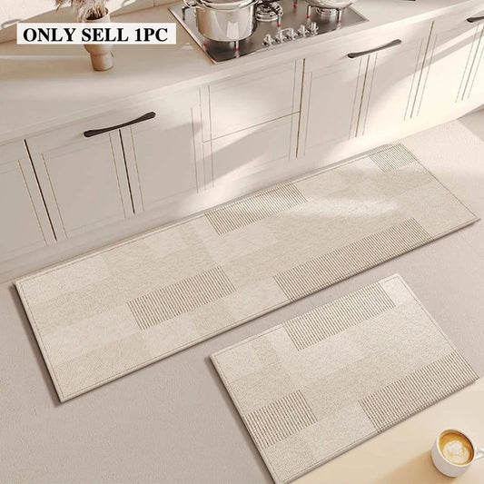 Kitchen Carpet Stain-resistant Wear-resistant Floor Mat Minimalist Geometric Pattern Rug Long Size Modern Home Decoration Rugs