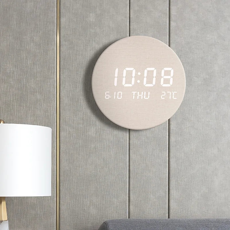 LED creative clock living room home bedroom silent clock Nordic style fashion wall clock