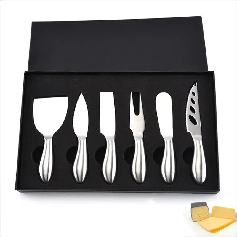 Multifunction Cheese Cutlery Baking Tools Set Stainless Steel Cheese Slicer Kitchen Gadgets Butter Knife Mini Cake Bread Knives