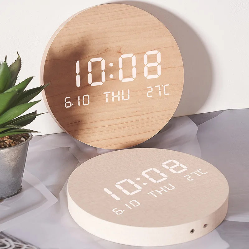 LED creative clock living room home bedroom silent clock Nordic style fashion wall clock