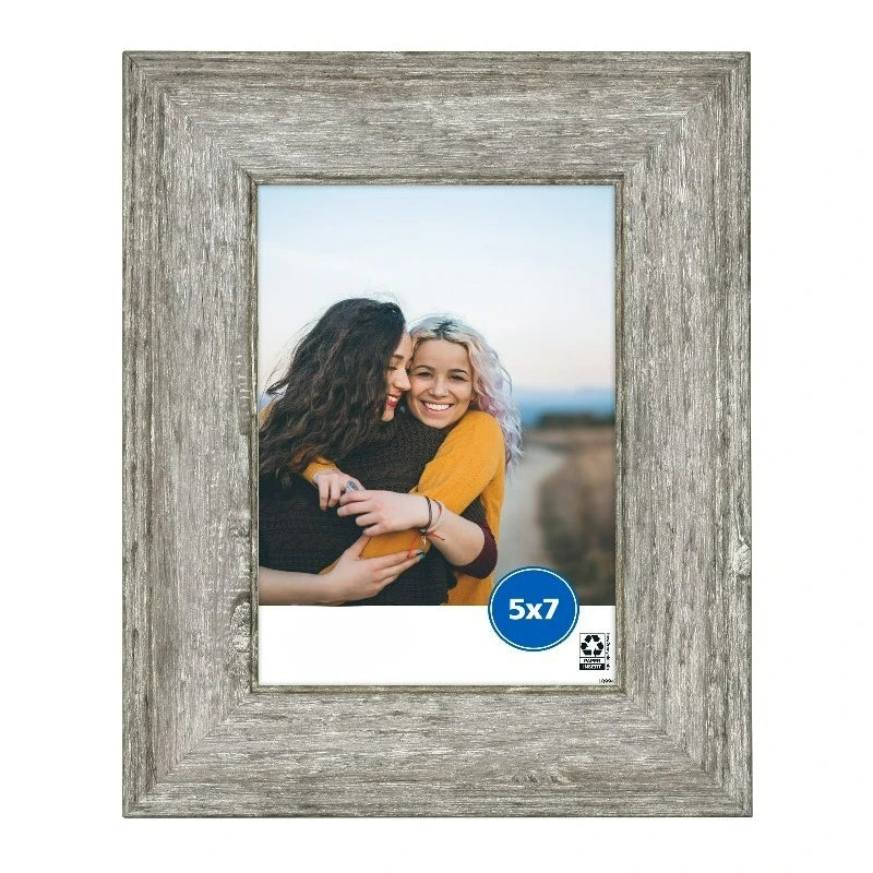 – 5x7 Picture Frame – Rustic Gray Tabletop Photo Frame