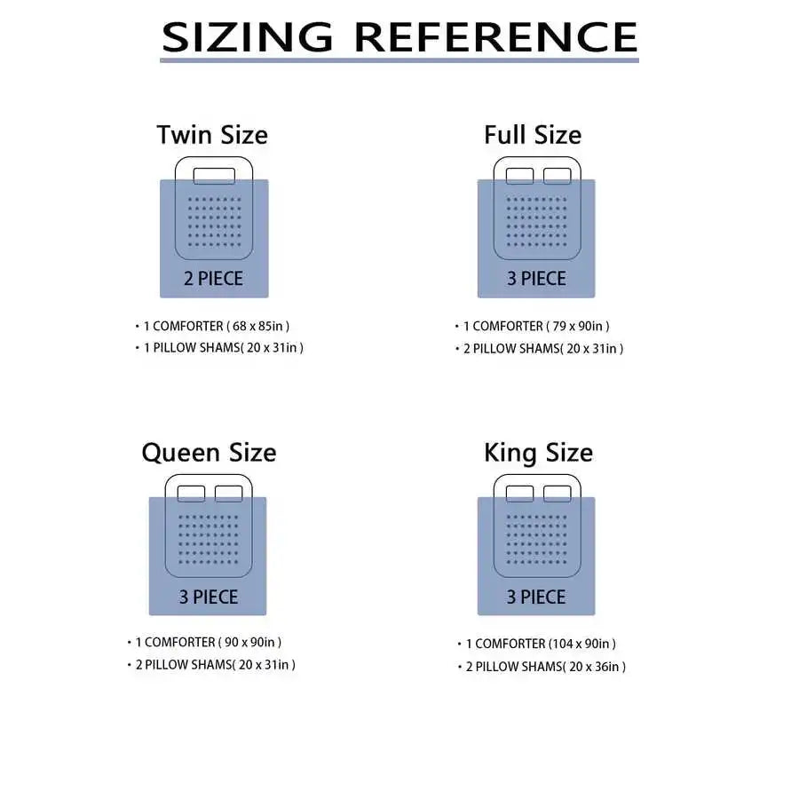 2/3pcs Pink Blue Purple Ombre Glitter Print Bed Comforter Sets, Twin Full Queen King Sizes, 1 Comforter + 1/2 Pillowcases, Soft