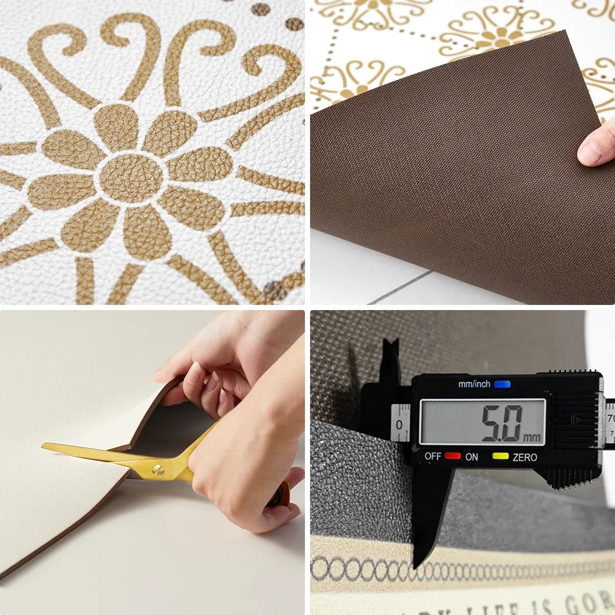 Carpet for Kitchen Waterproof Floor Mat Beige Carpets Pvc Leather Non-slip Oil-proof Long Foot Mats Home Decoration Rug Balcony