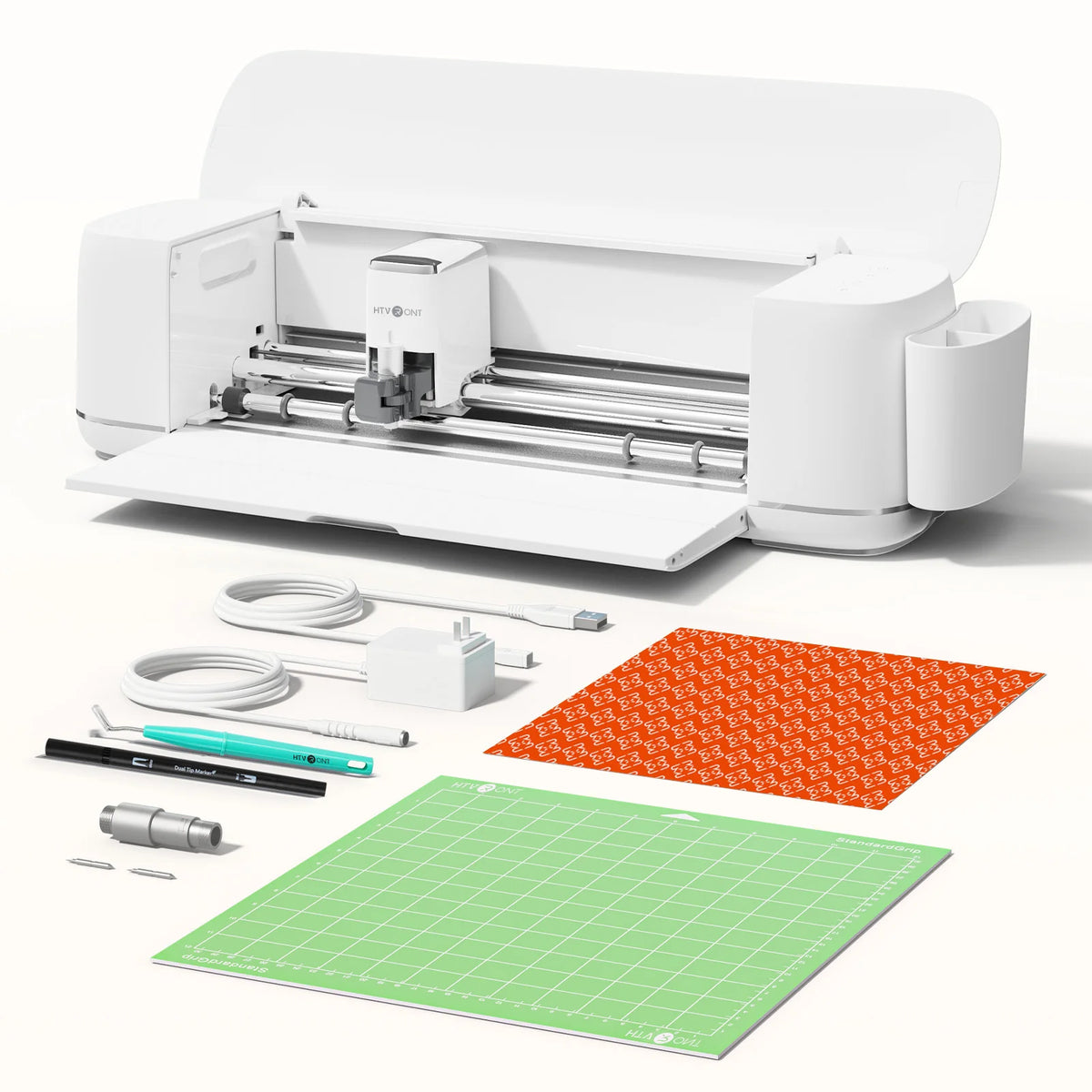 HTVRONT Vinyl Cutter Machine 2-DIY Cutting Machine for All Crafts Create Customized Card Compatible with iOS Android Windows Mac