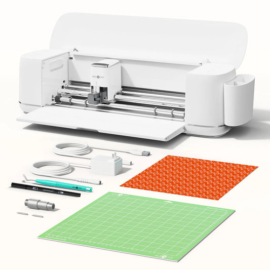 HTVRONT Vinyl Cutter Machine 2-DIY Cutting Machine for All Crafts Create Customized Card Compatible with iOS Android Windows Mac