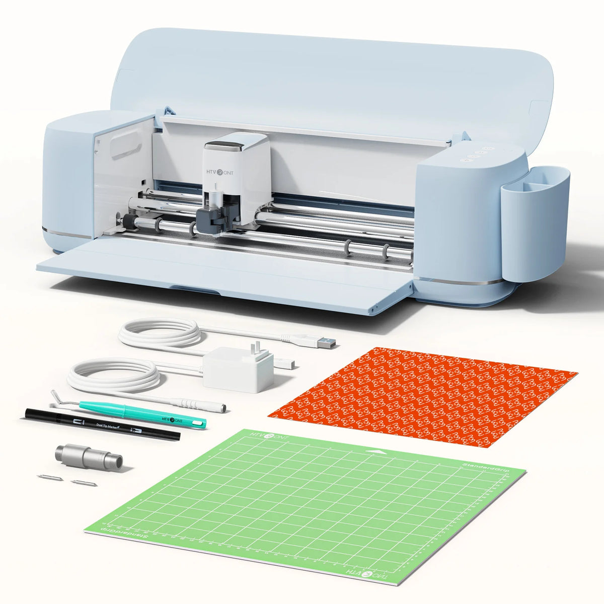 HTVRONT Vinyl Cutter Machine 2-DIY Cutting Machine for All Crafts Create Customized Card Compatible with iOS Android Windows Mac