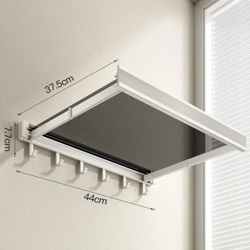 Folding And Retractable Storage Rack In The Bathroom, No Need For Punching Holes, For Storing Clothes, Towels, Towels, And Towel
