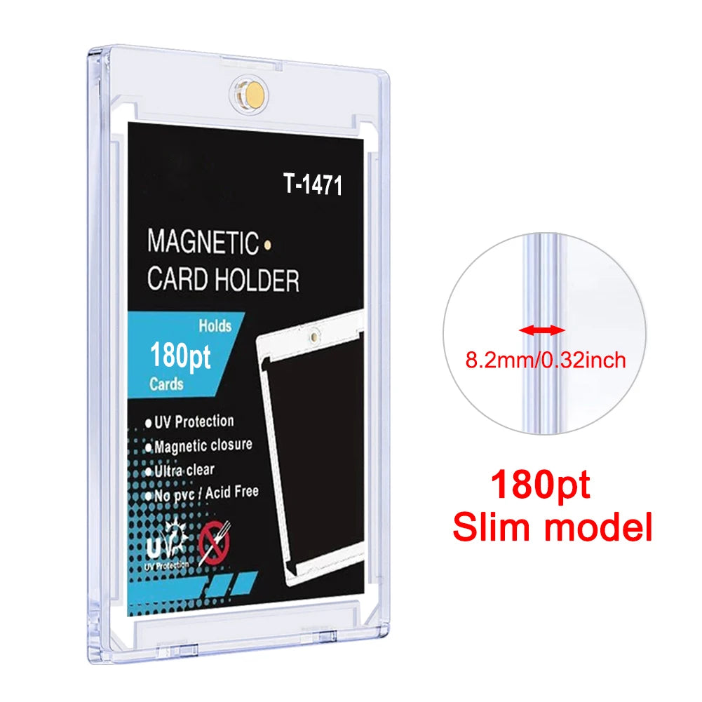 5/10/20 Pcs 180PT Magnetic Trading Card Holder Case For Kpop Idol Photo Cards Protector Baseball Sports Card Display Case
