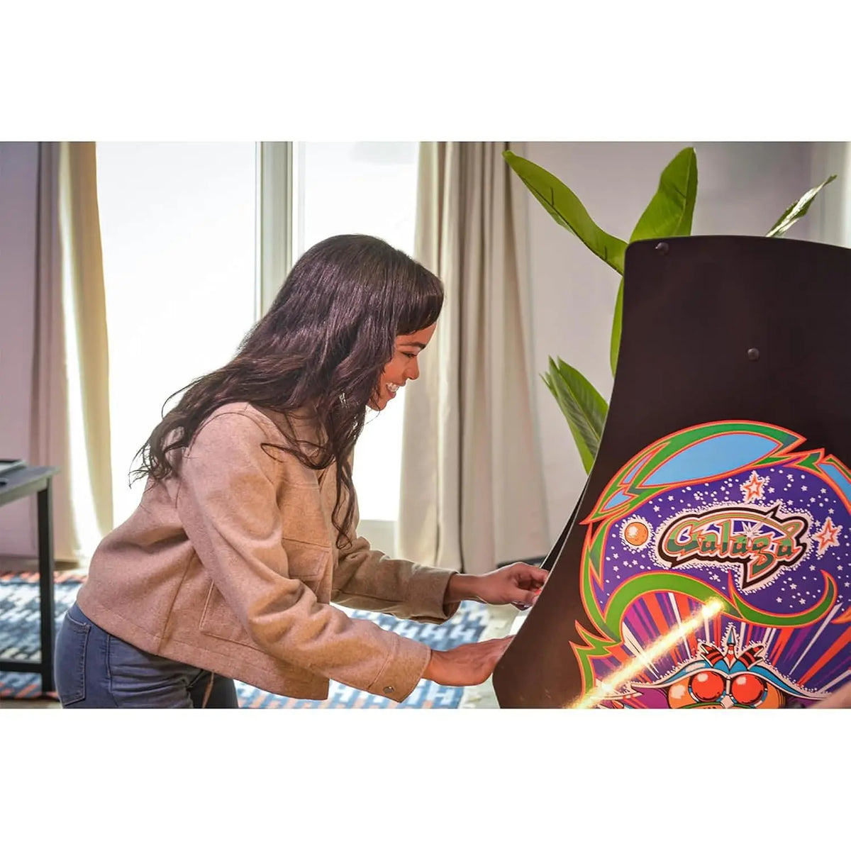 Arcade1Up Ms. Pac-Man Class of '81 Deluxe Arcade, 12 Retro Games, Customized