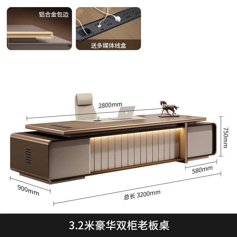 Minimalist Organizers Office Desk Lshaped Drawer Luxury Study Office Desk Computer Gaming Meuble Bureau Office Furniture