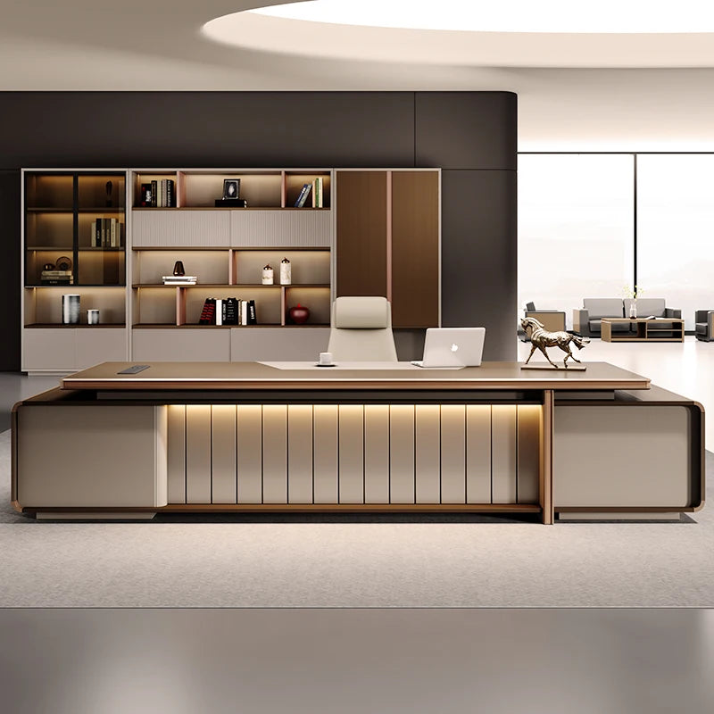 Minimalist Organizers Office Desk Lshaped Drawer Luxury Study Office Desk Computer Gaming Meuble Bureau Office Furniture