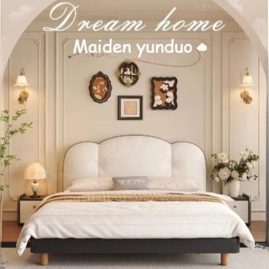 Modern Fashion Double Bed Bedroom Decor For Teen Girls Bed 2 People Bedside Table With Drawers King Size Frame Bedroom Furniture