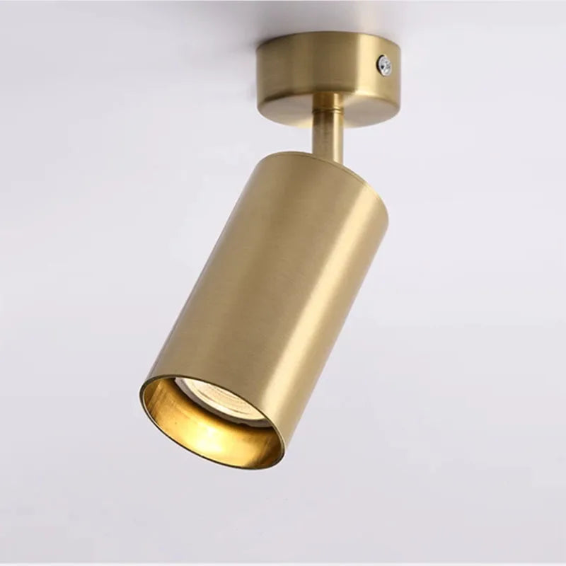 Surface Mounted 360° Rotating Angle LED Spotlight GU10 Bulb Nordic Open Mounted Downlight Ceiling Lamp  Background Lighting