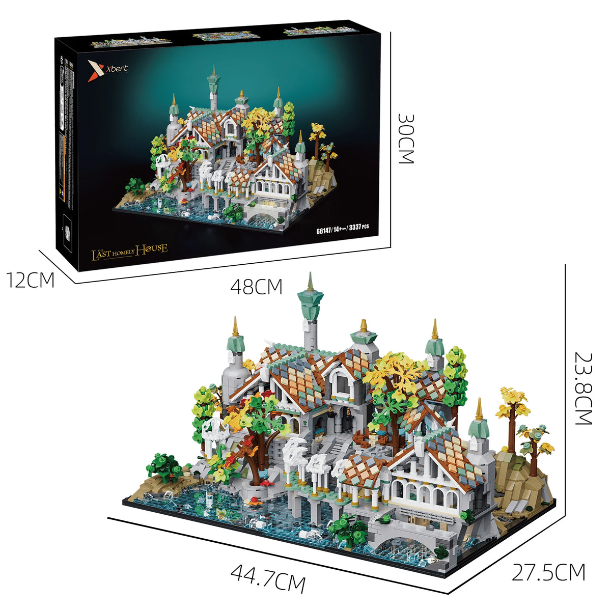3330PCS Elven Valley MOC Building Blocks Last Homely House Castle Bricks Street View Construction Model Toys Kit Deskop Ornaments Gifts For Christmas Birthday