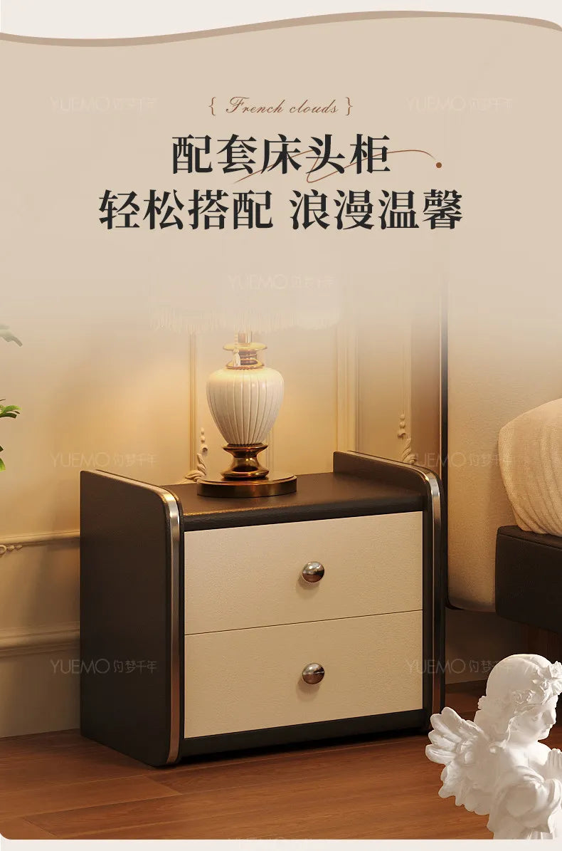 Modern Fashion Double Bed Bedroom Decor For Teen Girls Bed 2 People Bedside Table With Drawers King Size Frame Bedroom Furniture