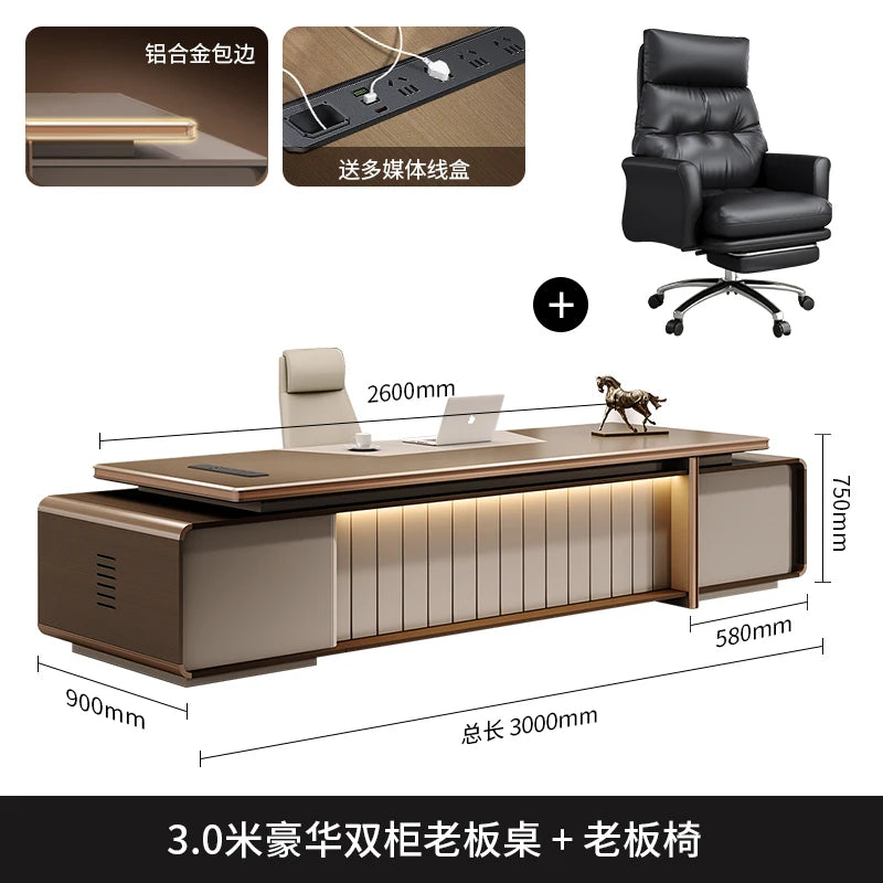 Minimalist Organizers Office Desk Lshaped Drawer Luxury Study Office Desk Computer Gaming Meuble Bureau Office Furniture