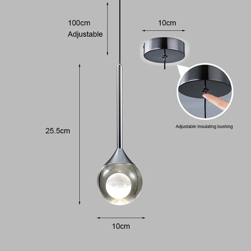Modern Pendant Light  Simple LED Chandelier for Restaurant Dining Room Bedroom Home Decor Indoor Lighting Fixtures Hanging Lamp