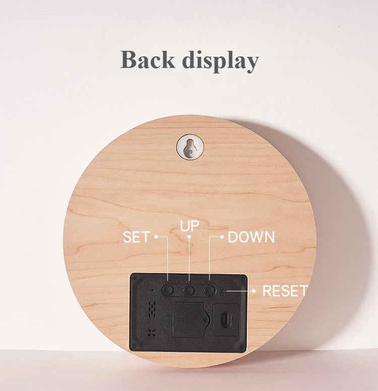 LED creative clock living room home bedroom silent clock Nordic style fashion wall clock