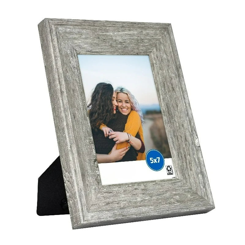 – 5x7 Picture Frame – Rustic Gray Tabletop Photo Frame