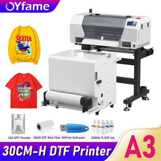 OYfame 33CM DTF Printer A3 For Epson XP600 Directly To Film A3 Tshirt Printing Machine Textil A3 Impresora Dtf A3 DTF Machine