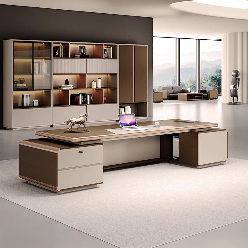 Minimalist Organizers Office Desk Lshaped Drawer Luxury Study Office Desk Computer Gaming Meuble Bureau Office Furniture