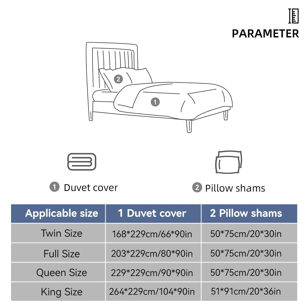 Dolin Plum Blossom Print Three-Piece Quilt Cover Set, Skin-Friendly and Breathable Bedding, Suitable for All Seasons