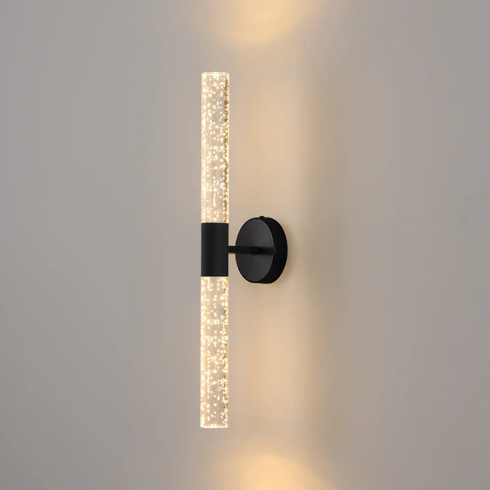 lndoor Double Head LED Wall Lamp Modern up Down Crystal Bubble Wall Light Bedroom living room Corridor Background Lights