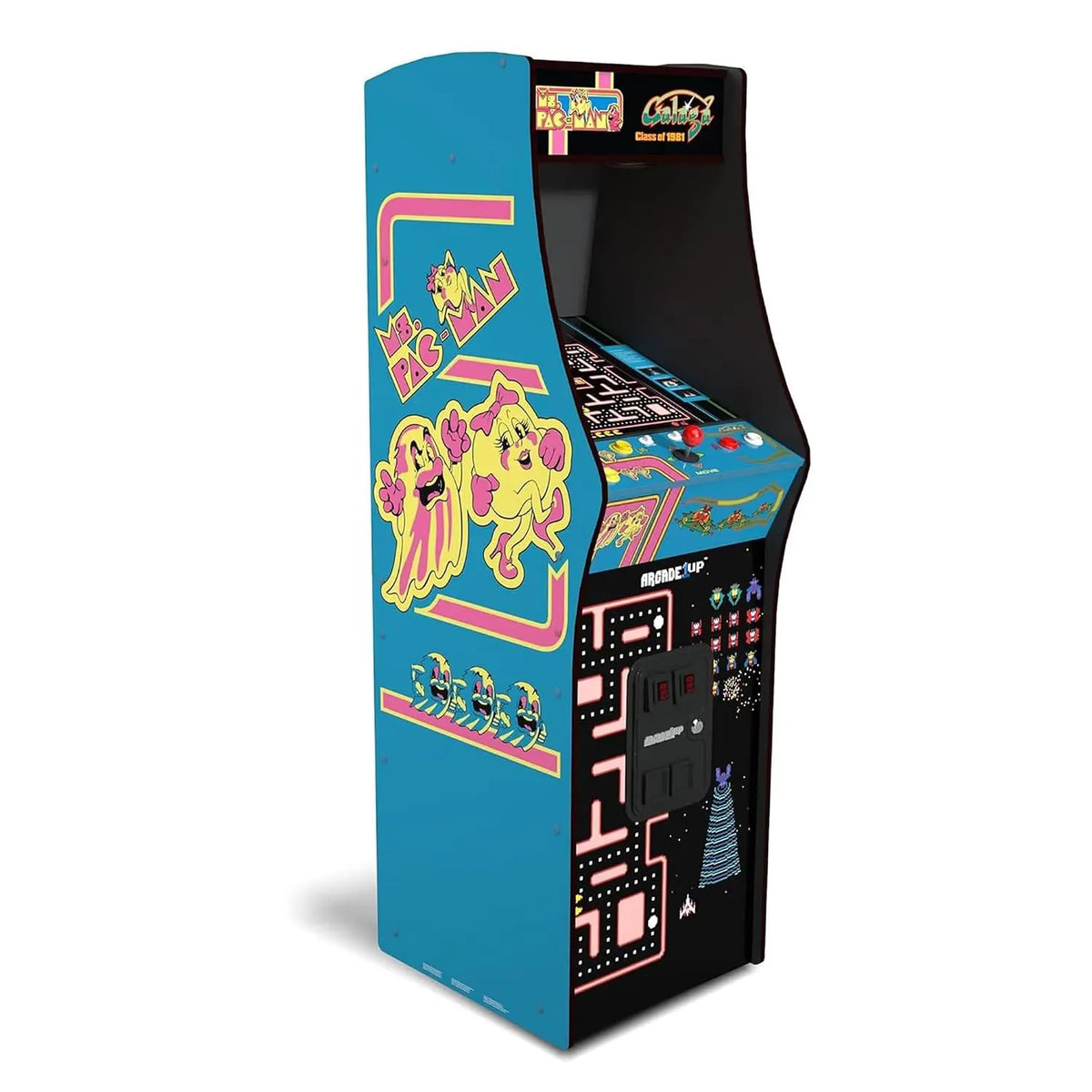 Arcade1Up Ms. Pac-Man Class of '81 Deluxe Arcade, 12 Retro Games, Customized